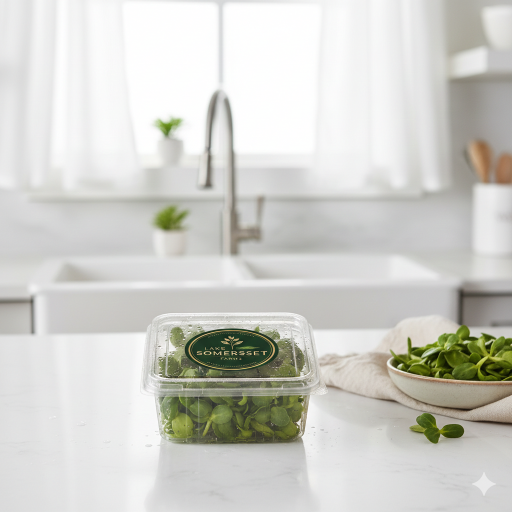 Fresh Sunflower Microgreens 2 oz Clamshell