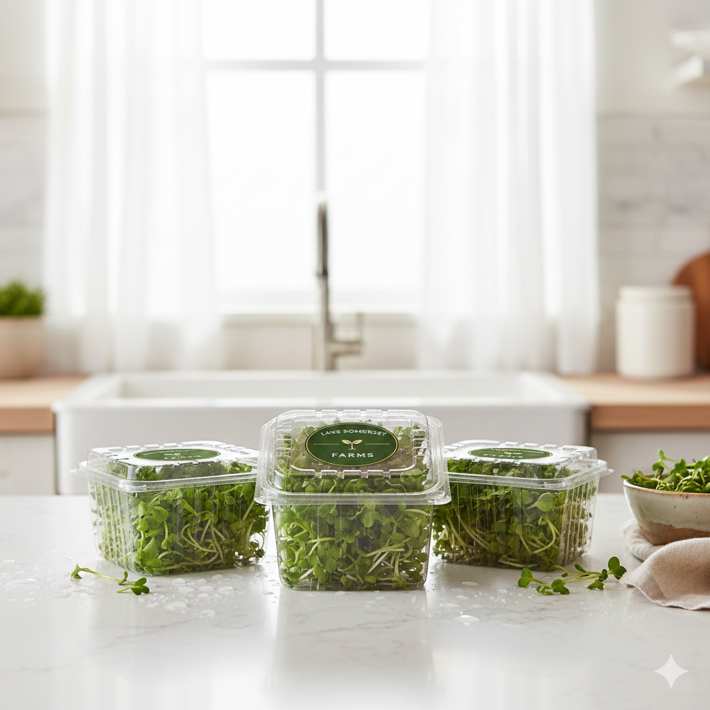 Fresh Broccoli Microgreens 3 Pack (2 oz each)